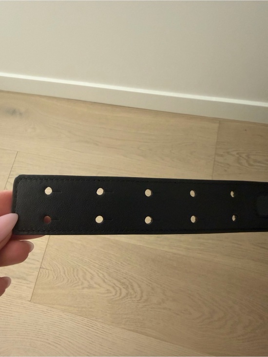 Moschino Black Belt with Gold MOSCHINO Lettering main image 6